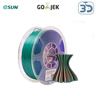 eSUN Silk Mystic 3D Filament Shiny Three Colors 3D Print Neat Winding - Copper Purple Green